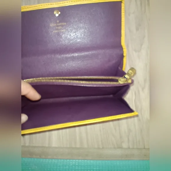 LOUIS VUITTON Yellow Epi Leather Bi Fold Long Wallet Purse - Picture 13 of 15